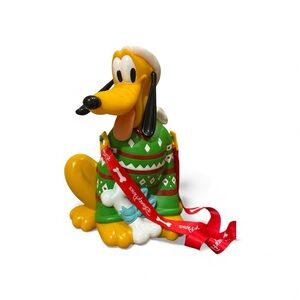 Disney Parks Popcorn Bucket Pluto Christmas Red Holiday Exclusive